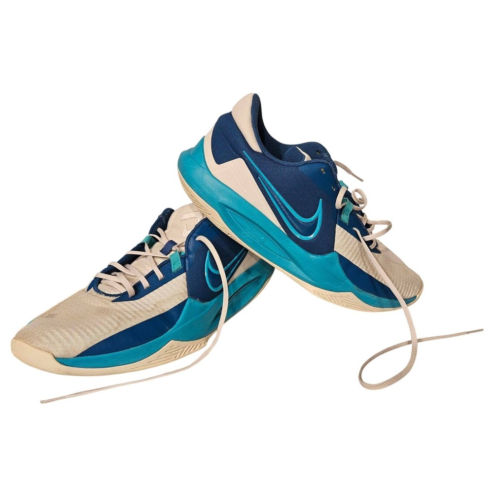 Nike Air Max Impact 4 Blue White Teal Basketball Shoes DD9535-008 Mens 14